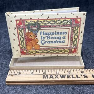 Vtg MCMLXXVII Lucy Bear Happiness Is Being A Grandma Photo Album Keepsake Gift